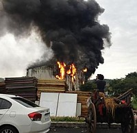 Comedy Nights with Kapil Film city set caught fire and destroyed