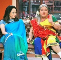 Kapil Sharma's joke on pregnant woman in CNWK with Hema Malini